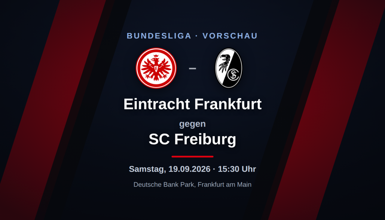 Eintracht Frankfurt – SC Freiburg: Vorschau, Form & Prognose zum Bundesliga-Spieltag