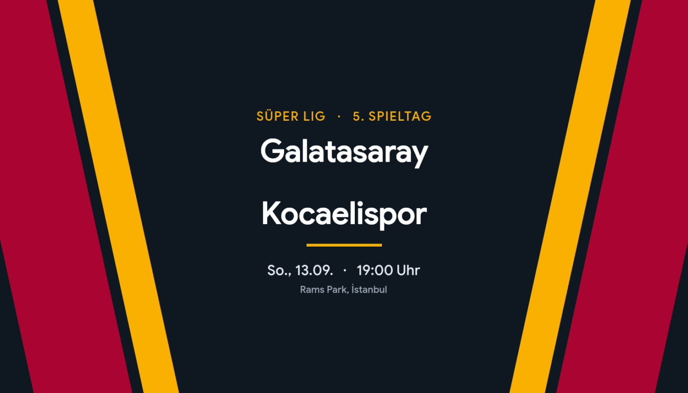 Galatasaray – Kocaelispor: Spitzenreiter gegen den Überraschungs-Aufsteiger