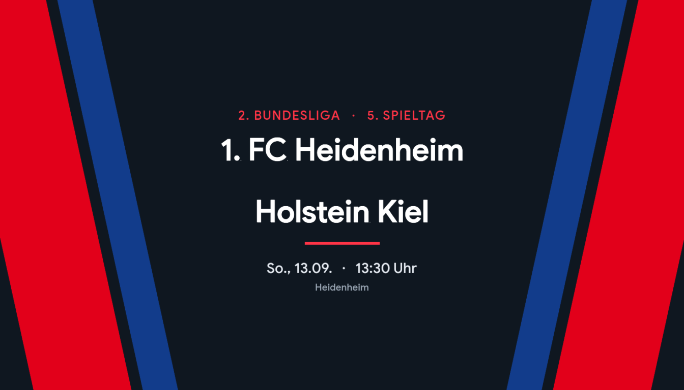 1. FC Heidenheim – Holstein Kiel: Favorit gegen den sieglosen Aufsteiger