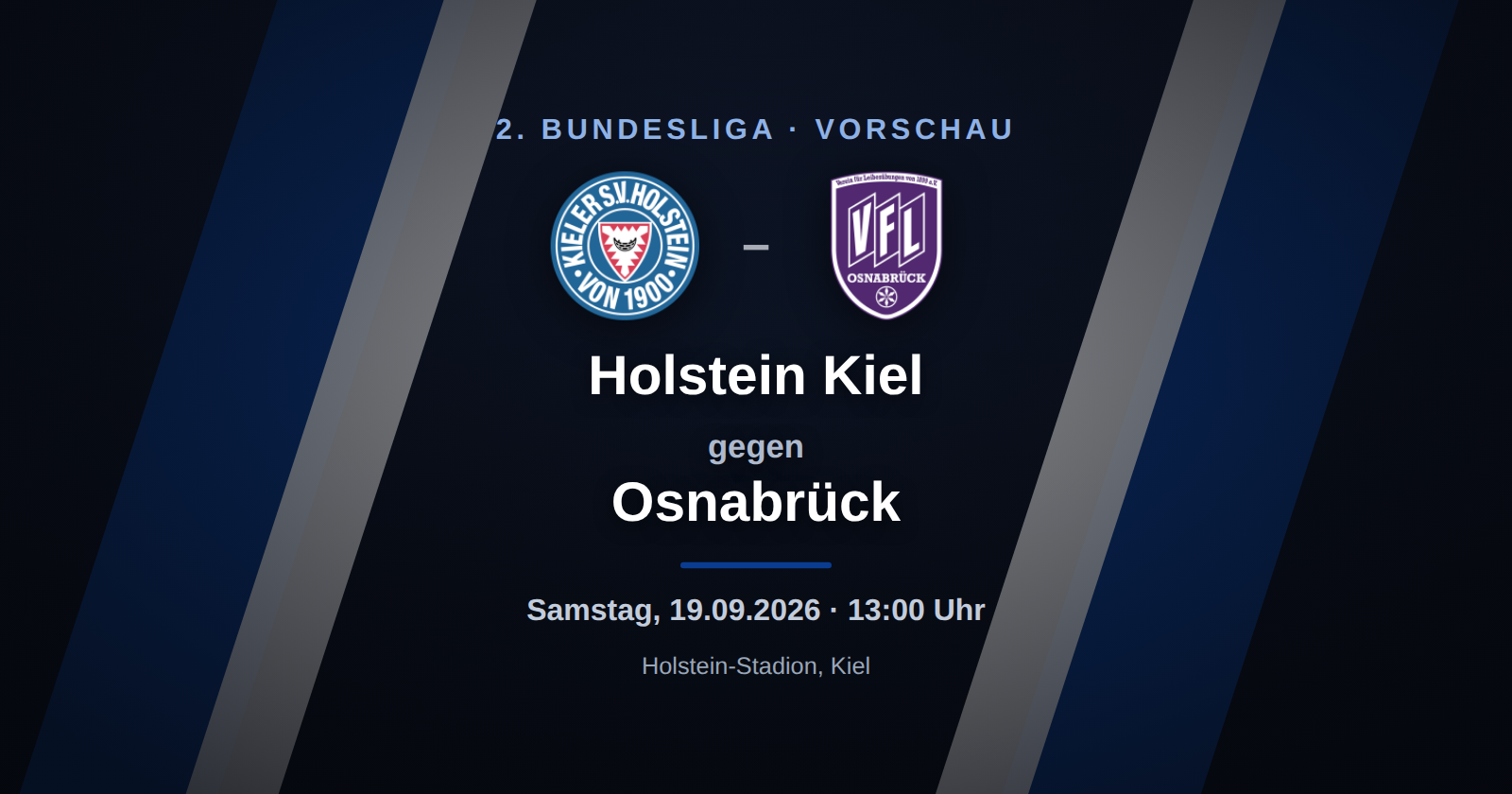 Holstein Kiel – Osnabrück: Vorschau, Form & Prognose zum 2. Bundesliga-Spieltag