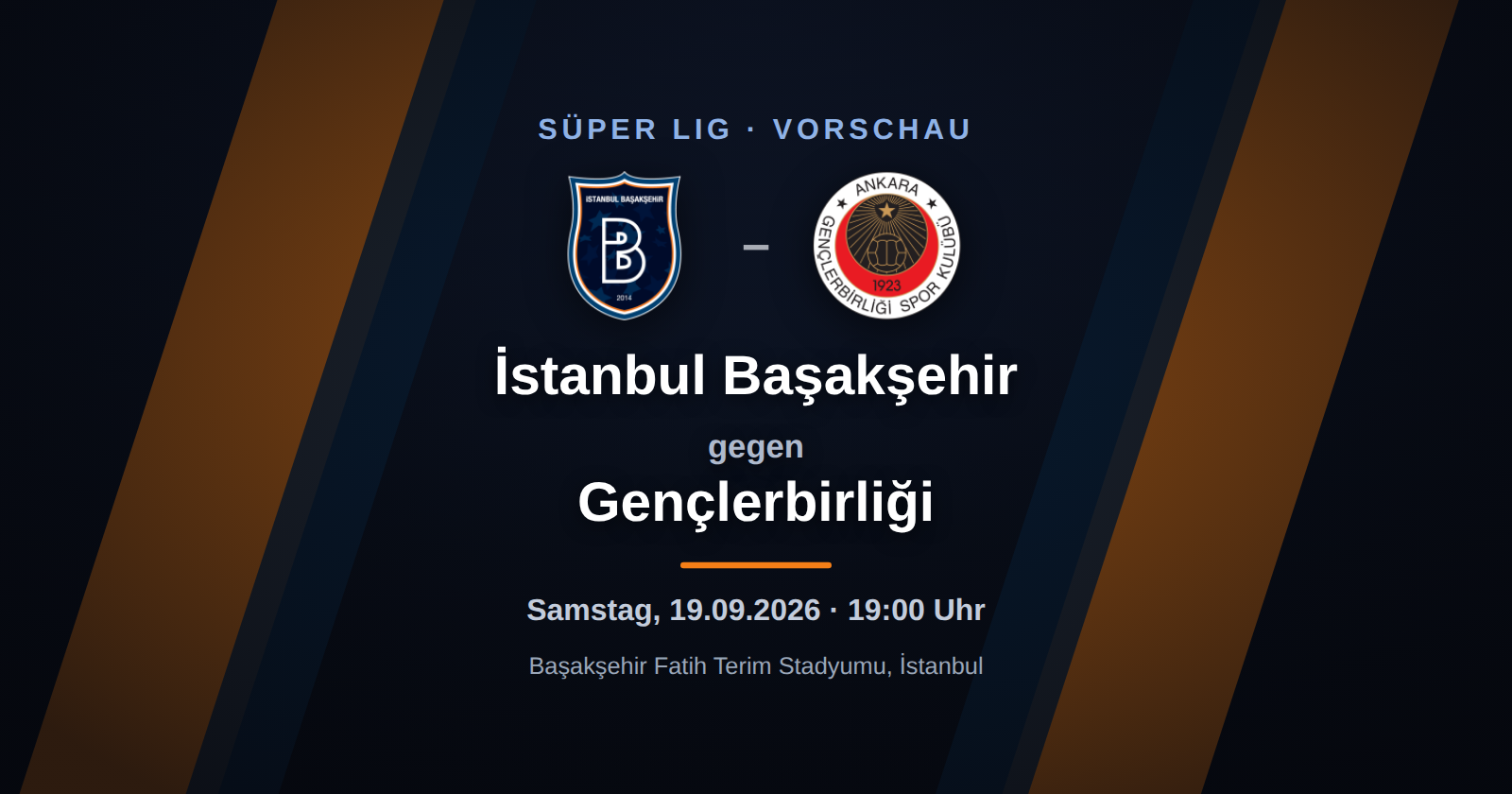 İstanbul Başakşehir – Gençlerbirliği: Vorschau, Form & Prognose zum Süper Lig-Spieltag