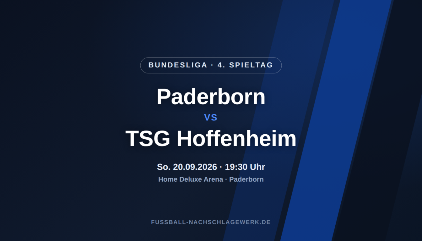 SC Paderborn 07 – TSG Hoffenheim: Aufsteiger sucht das erste Saisontor