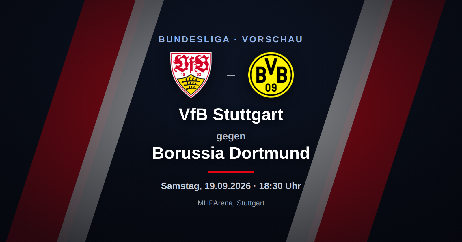 VfB Stuttgart – Borussia Dortmund: Vorschau, Form & Prognose zum Bundesliga-Spieltag