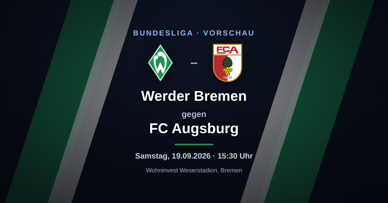 Werder Bremen – FC Augsburg: Vorschau, Form & Prognose zum Bundesliga-Spieltag