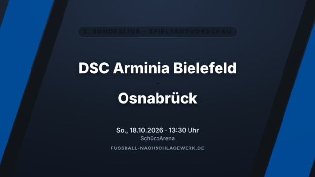Arminia Bielefeld – Osnabrück: Ostwestfalen-Duell auf Augenhöhe in der SchücoArena