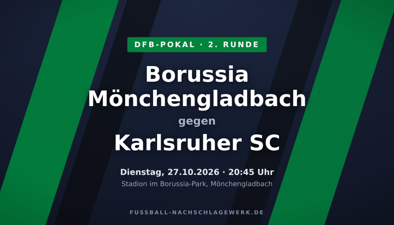 Borussia Mönchengladbach – Karlsruher SC: Kriselnde Fohlen unter Zugzwang