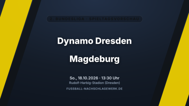 Dynamo Dresden – Magdeburg: Kellerkind fordert den Höhenflieger heraus