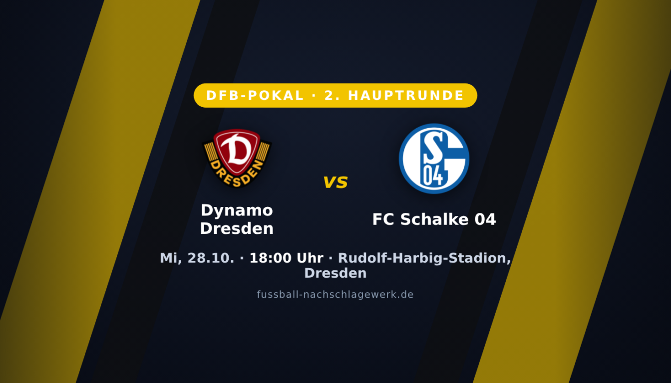 Dynamo Dresden – FC Schalke 04: Giftiges Pokalduell im ausverkauften Harbig-Stadion