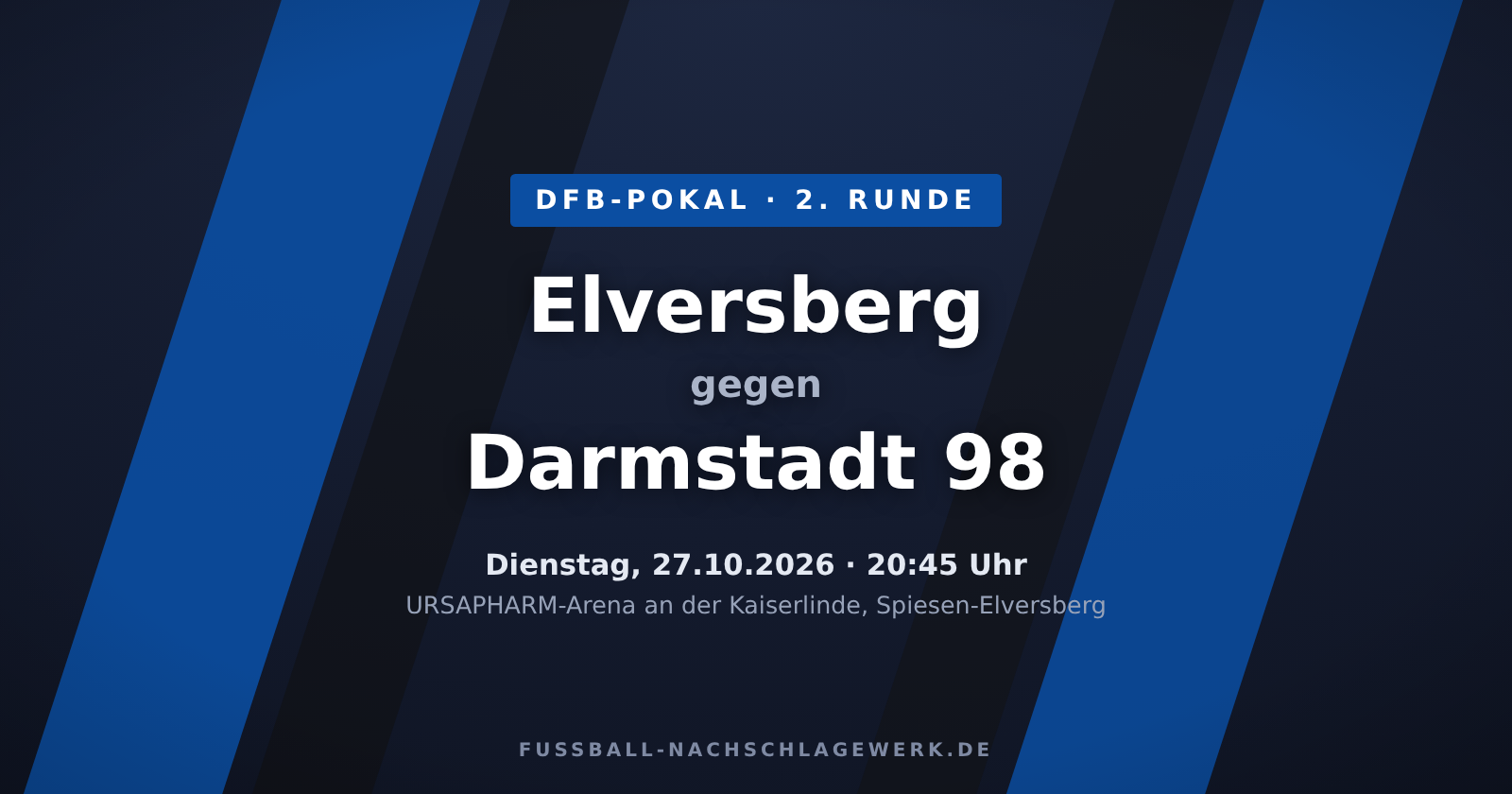 SV Elversberg – Darmstadt 98: Torhungrige Saarländer gegen wankende Lilien