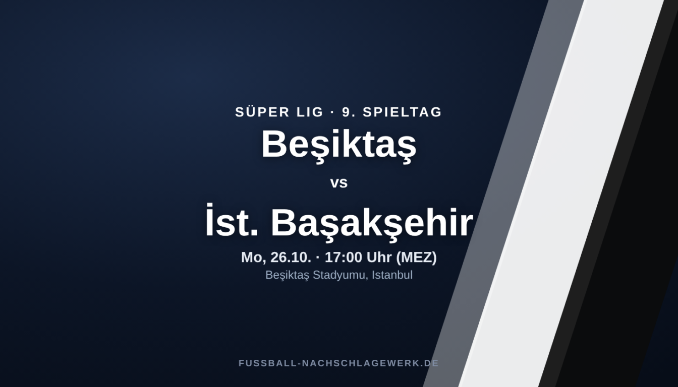 Beşiktaş – İstanbul Başakşehir: Spieltagsvorschau, Ausfälle & Prognose (Süper Lig)