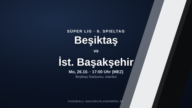 Beşiktaş – İstanbul Başakşehir: Spieltagsvorschau, Ausfälle & Prognose (Süper Lig)