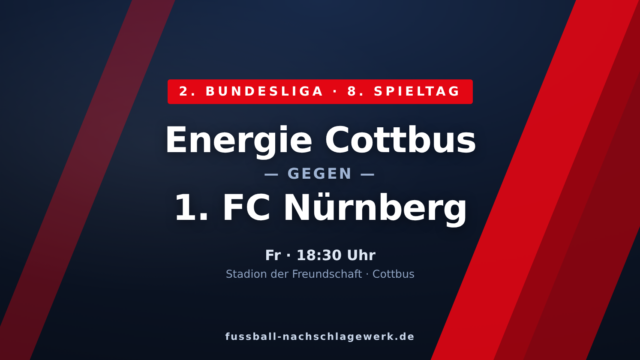 Energie Cottbus – 1. FC Nürnberg: Aufsteiger fordert den Tabellenzweiten