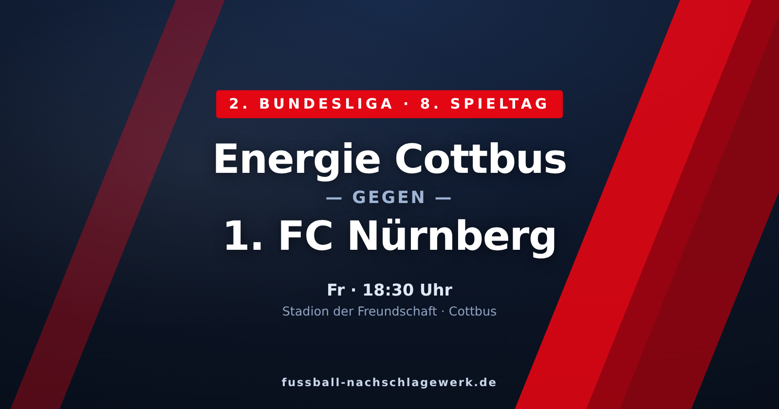 Energie Cottbus – 1. FC Nürnberg: Aufsteiger fordert den Tabellenzweiten