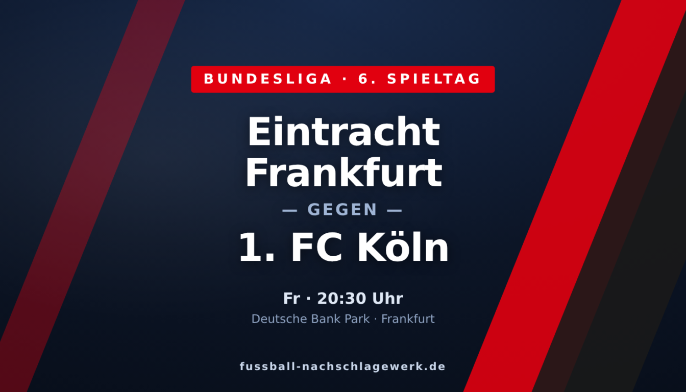 Eintracht Frankfurt – 1. FC Köln: SGE will nach dem 0:6 reagieren