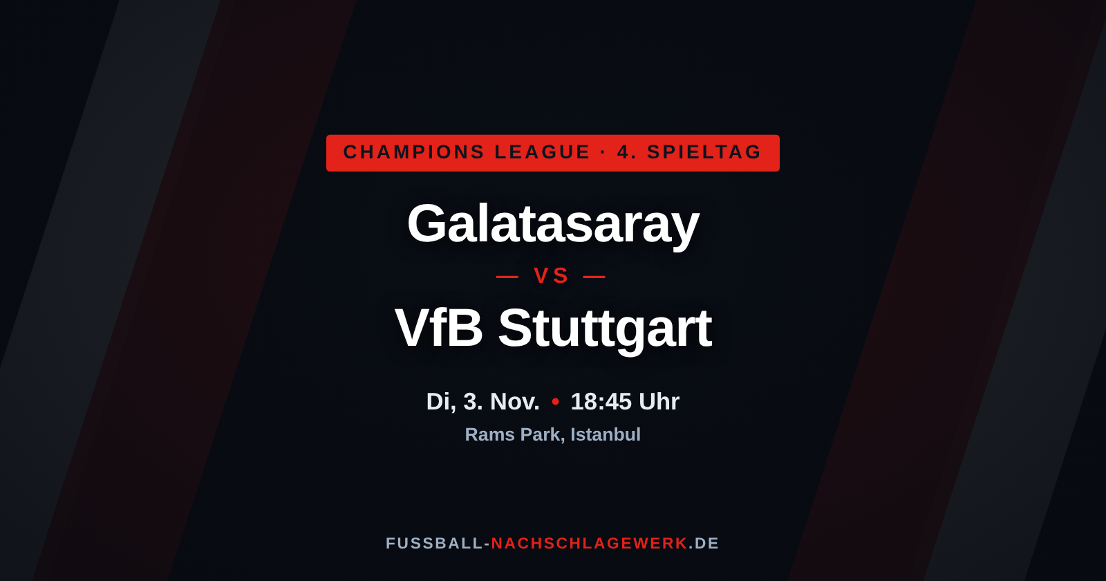 Galatasaray – VfB Stuttgart: Vorschau, Prognose & Übertragung (Champions League)