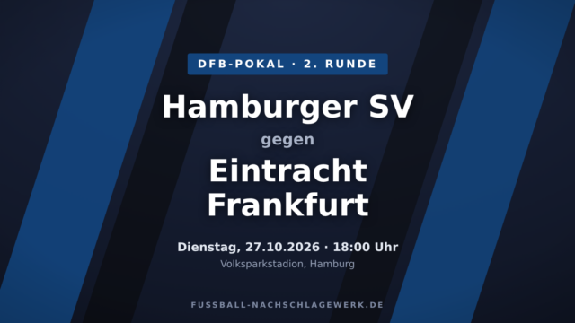 Hamburger SV – Eintracht Frankfurt: Bundesliga-Duell um den Achtelfinal-Einzug