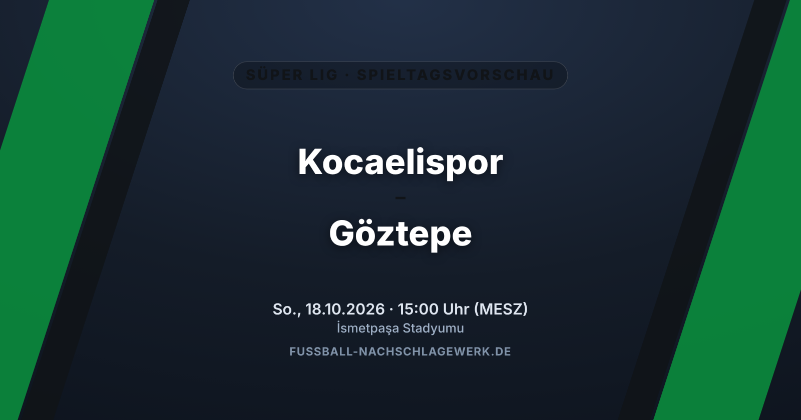 Kocaelispor – Göztepe: Aufsteiger-Höhenflug trifft auf Göztepes Lebenszeichen