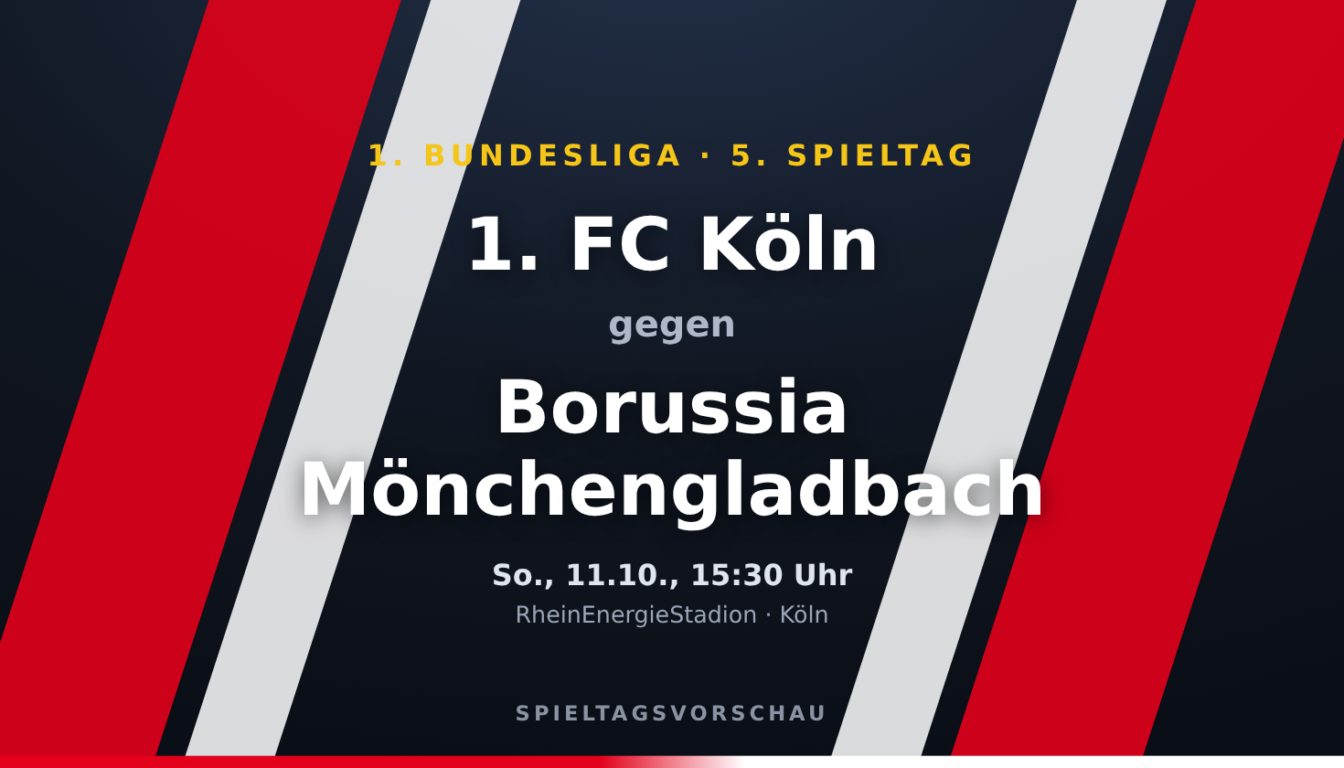 Rheinderby im Krisenmodus: Köln empfängt den sieglosen Erzrivalen Gladbach