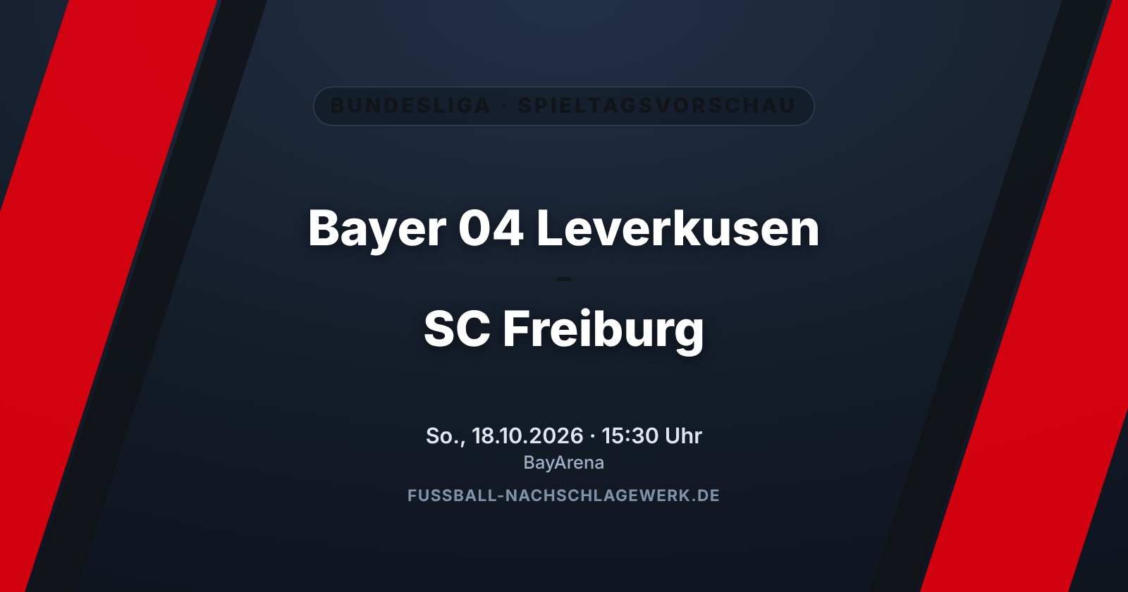Bayer Leverkusen – SC Freiburg: Spitzenreiter gegen Verfolger in der BayArena