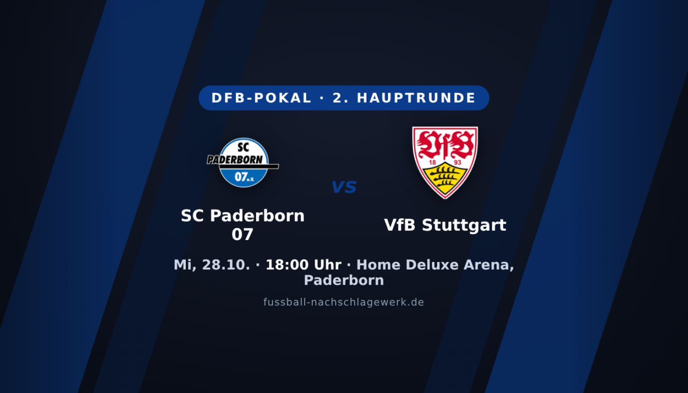 SC Paderborn 07 – VfB Stuttgart: Revanche-Chance im Pokal-Kellerduell
