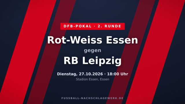 Rot-Weiss Essen – RB Leipzig: Außenseiter mit Rückenwind gegen wankende Sachsen