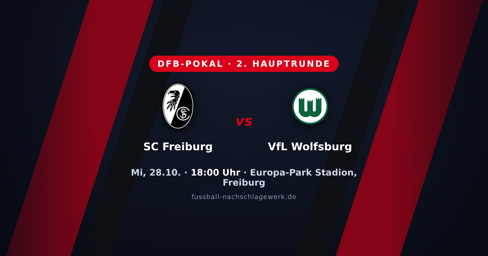SC Freiburg – VfL Wolfsburg: Formstarker Sport-Club empfängt den Zweitliga-Verfolger