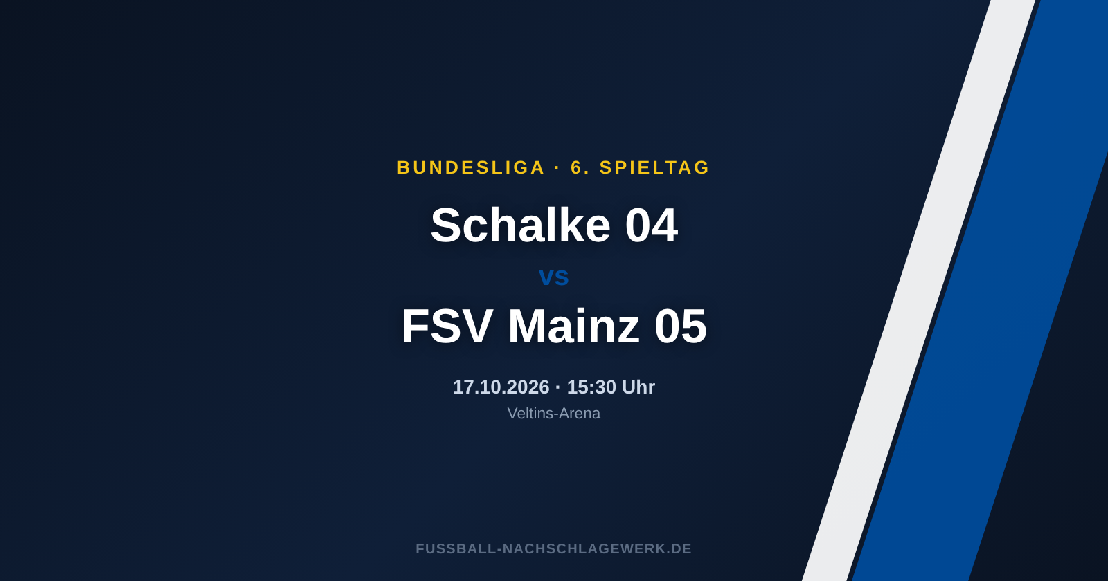 Schalke 04 – FSV Mainz 05: Spieltagsvorschau zum 6. Spieltag der Bundesliga