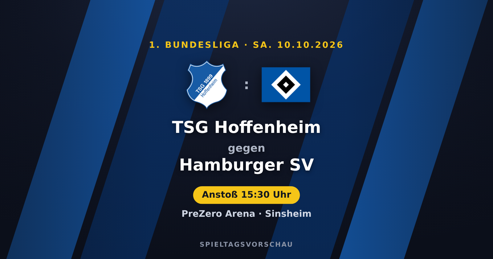 Hoffenheim – HSV: Duell auf Augenhöhe | 1. Bundesliga
