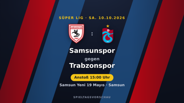 Samsunspor – Trabzonspor: Trabzonspor in der Favoritenrolle | Süper Lig