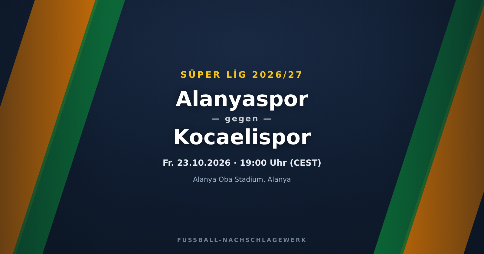 Alanyaspor – Kocaelispor: Spieltagsvorschau, Ausfälle & Prognose (Süper Lig)