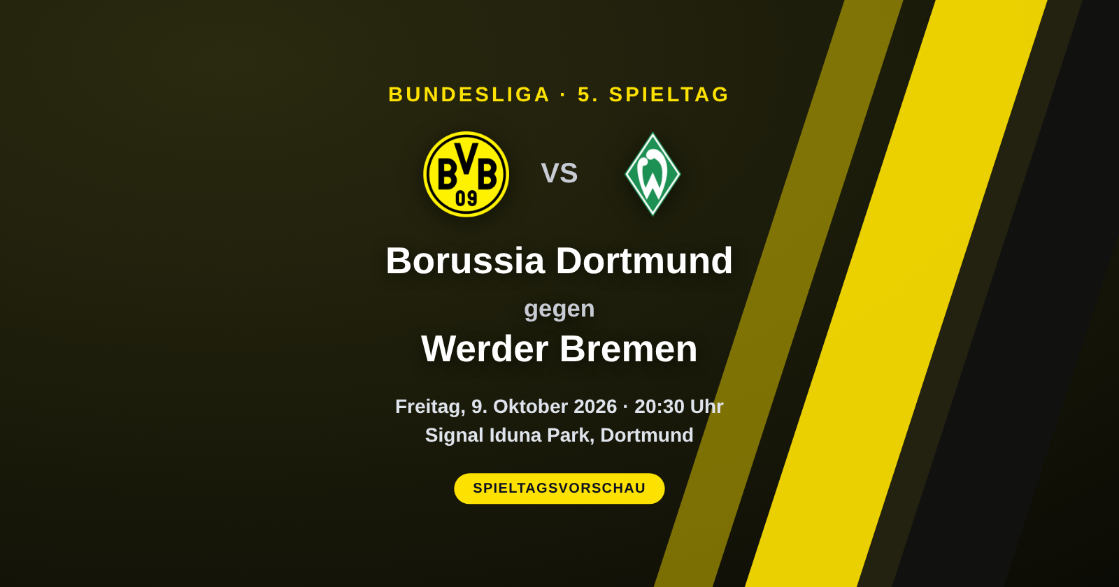 Dortmund – Werder Bremen: Der BVB will den perfekten Start krönen | Bundesliga, 5. Spieltag
