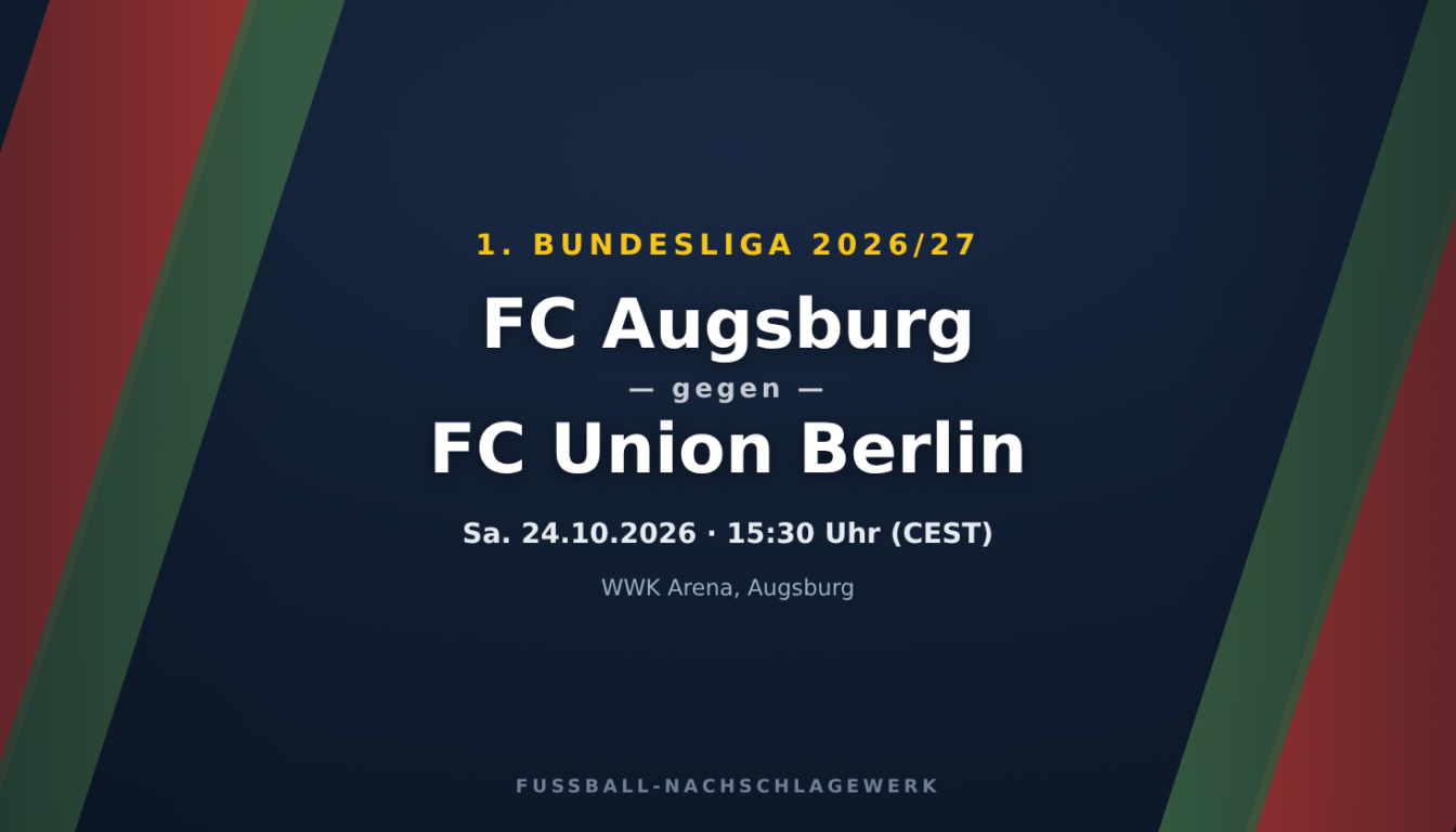 FC Augsburg – FC Union Berlin: Spieltagsvorschau, Ausfälle & Prognose (1. Bundesliga)