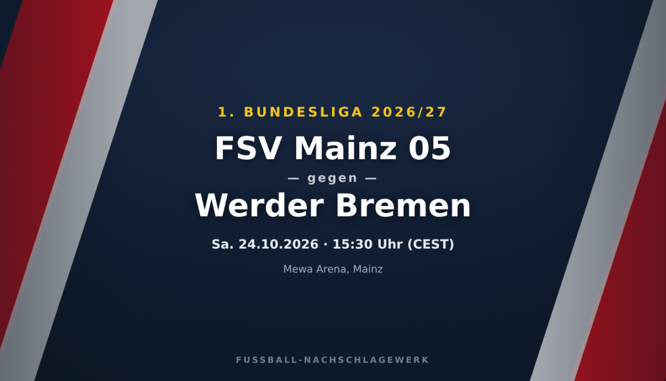 FSV Mainz 05 – Werder Bremen: Spieltagsvorschau, Ausfälle & Prognose (1. Bundesliga)