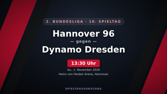Hannover 96 gegen Dynamo Dresden: Kellerduell um die ersten Big Points