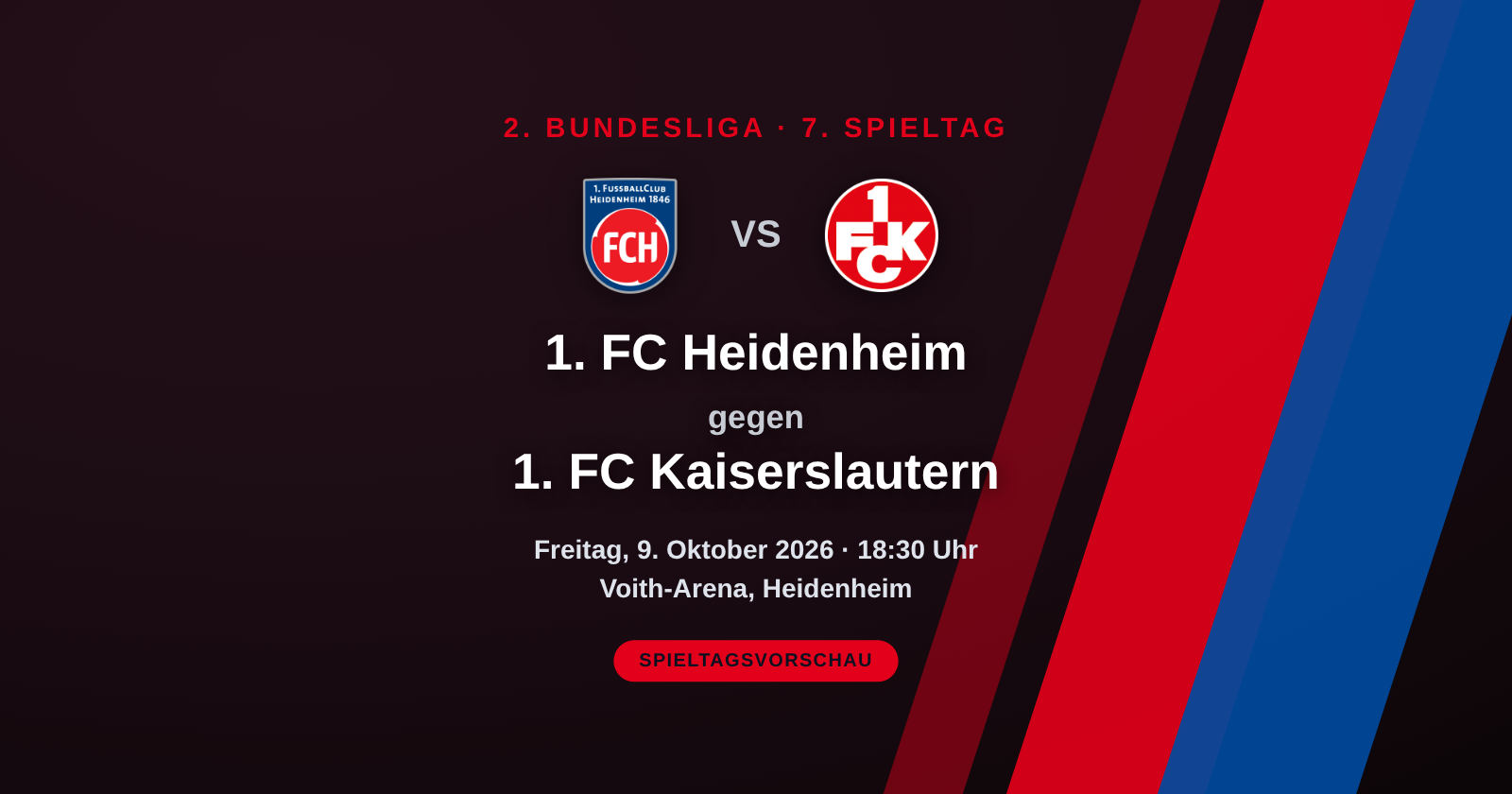 Heidenheim – Kaiserslautern: Spitzenspiel in der Voith-Arena | 2. Bundesliga, 7. Spieltag