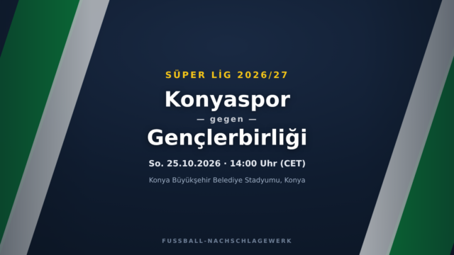 Konyaspor – Gençlerbirliği: Spieltagsvorschau, Ausfälle & Prognose (Süper Lig)