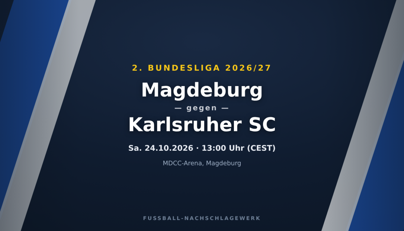 Magdeburg – Karlsruher SC: Spieltagsvorschau, Ausfälle & Prognose (2. Bundesliga)