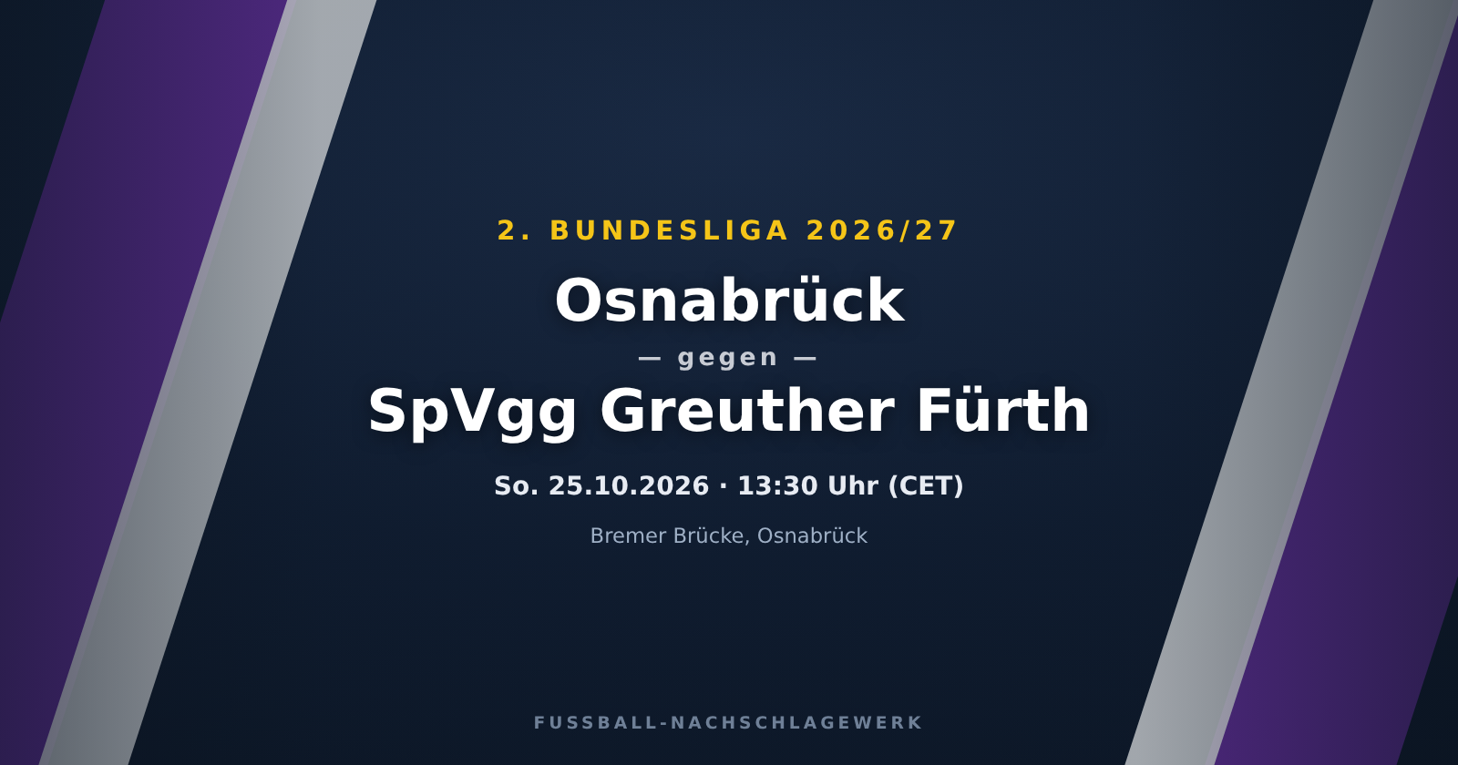 Osnabrück – SpVgg Greuther Fürth: Spieltagsvorschau, Ausfälle & Prognose (2. Bundesliga)