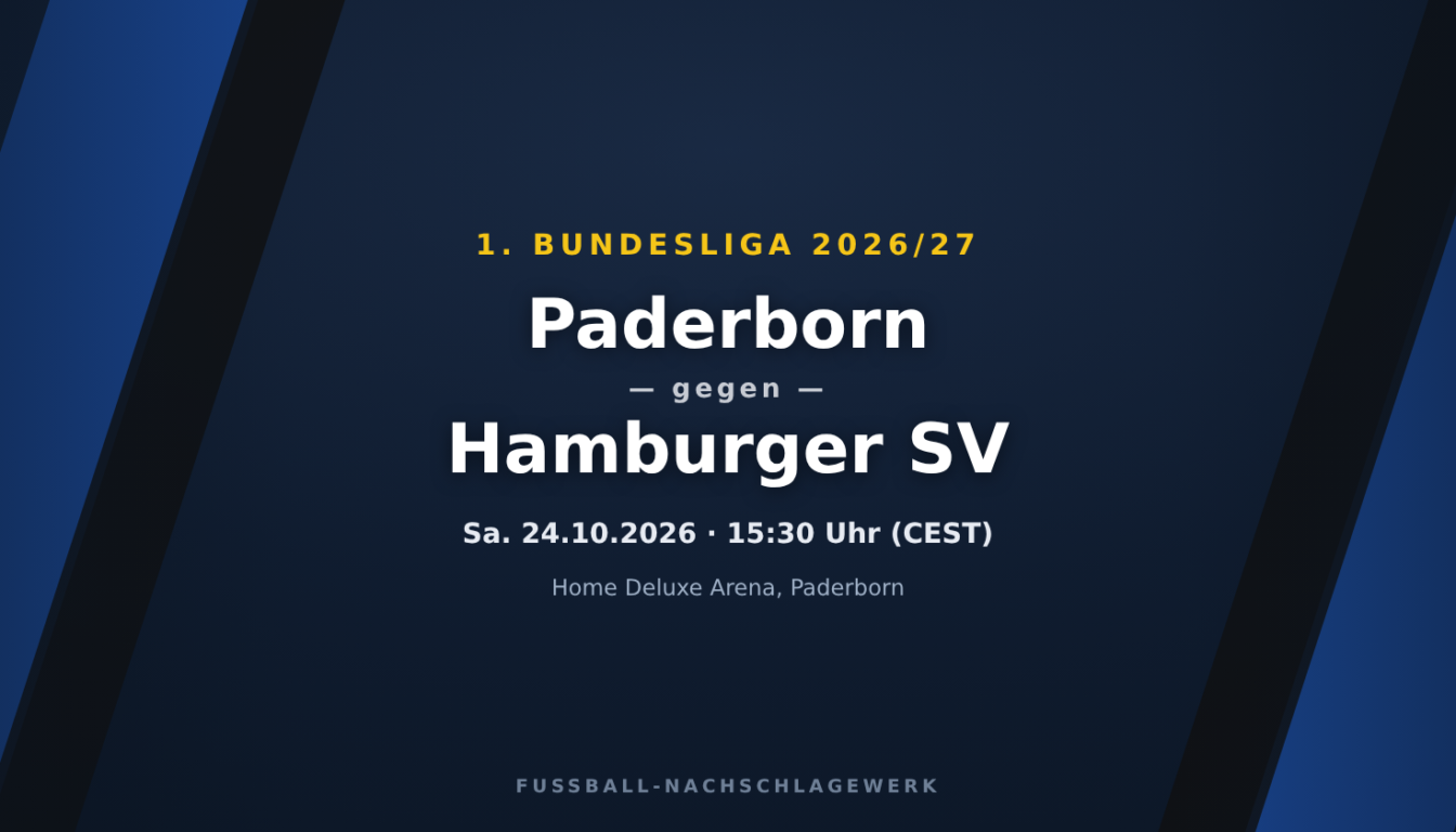 Paderborn – Hamburger SV: Spieltagsvorschau, Ausfälle & Prognose (1. Bundesliga)