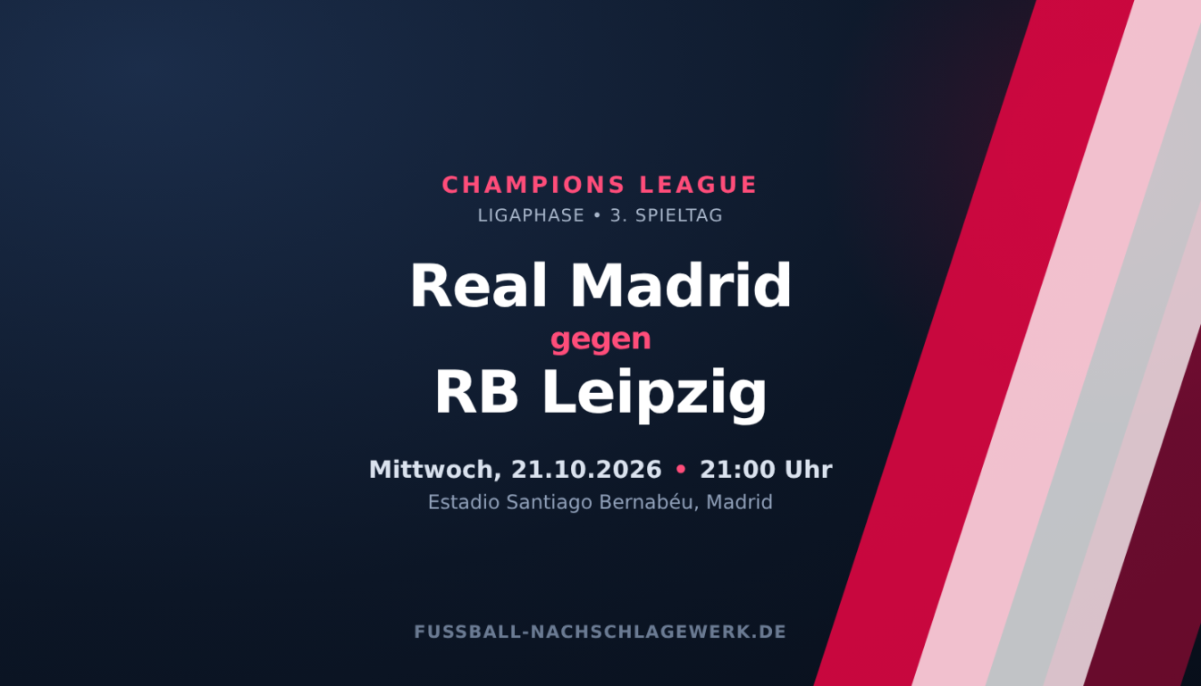 Real Madrid – RB Leipzig: Mission Bernabéu für den angeschlagenen RB
