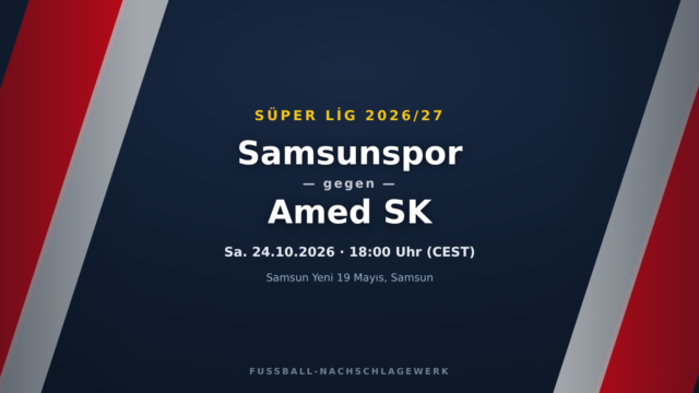 Samsunspor – Amed SK: Spieltagsvorschau, Ausfälle & Prognose (Süper Lig)