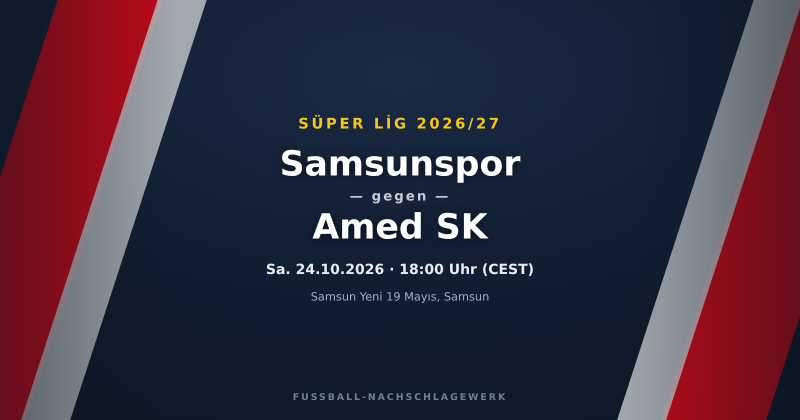 Samsunspor – Amed SK: Spieltagsvorschau, Ausfälle & Prognose (Süper Lig)