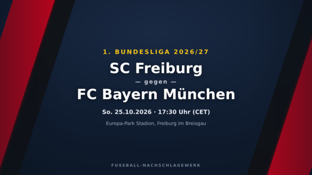 SC Freiburg – FC Bayern München: Spieltagsvorschau, Ausfälle & Prognose (1. Bundesliga)