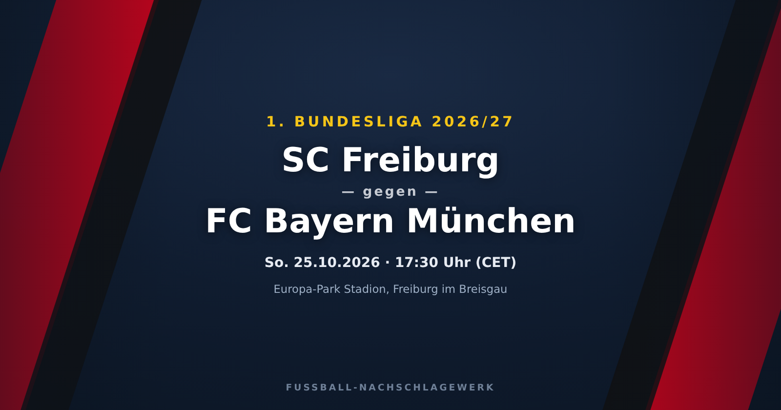 SC Freiburg – FC Bayern München: Spieltagsvorschau, Ausfälle & Prognose (1. Bundesliga)