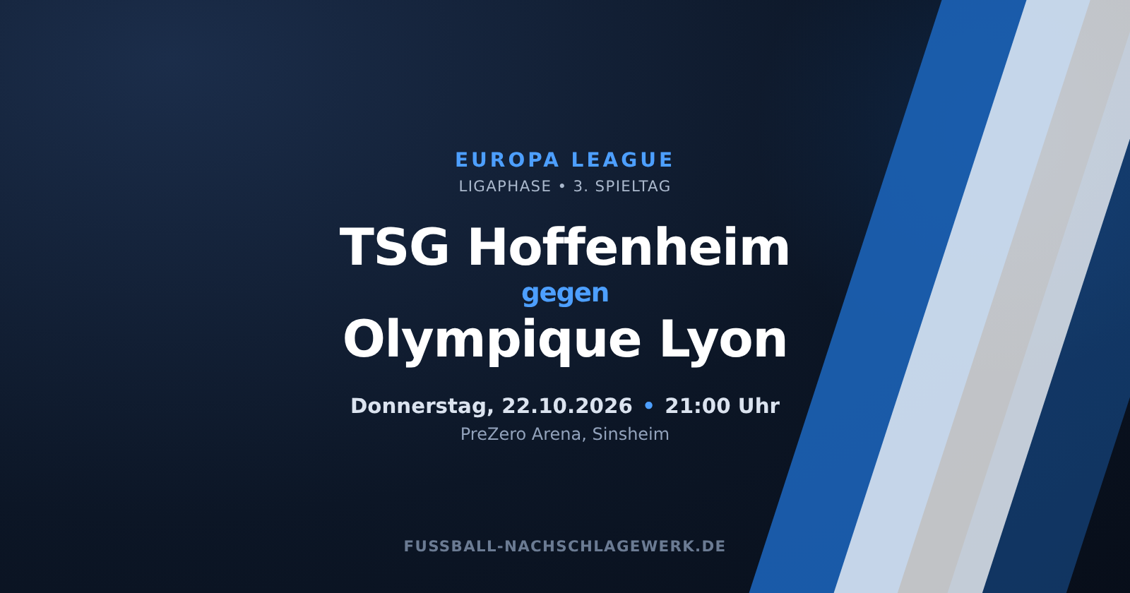 TSG Hoffenheim – Olympique Lyon: Kraichgauer unter Zugzwang gegen makellose Franzosen
